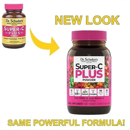 Dr. Schulze's | Super-C Plus Powder | Vitamin C Complex | Clinical Herbal Formula - TrustMedUSA