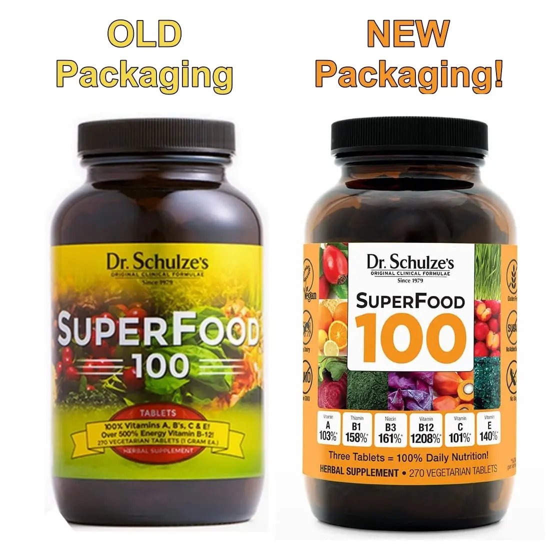 Dr. Schulze's | SuperFood 100 | Vitamin & Mineral Herbal Concentrate | Dietary Supplement - TrustMedUSA