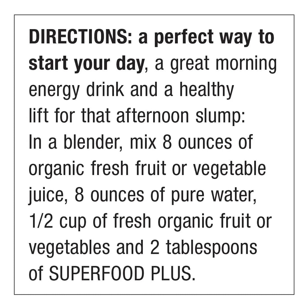 Dr. Schulze’s SuperFood Plus | Vitamin and Mineral Herbal Concentrate | Daily Nutrition - TrustMedUSA