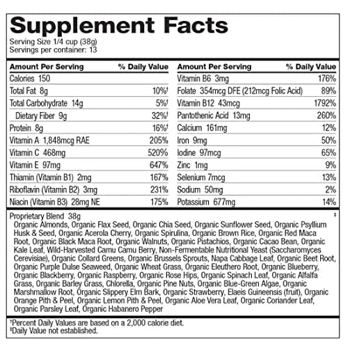 Dr. Schulze's SuperFood Ultra | Organic Super Food Powder | Vitamin B Complex and 520% - TrustMedUSA