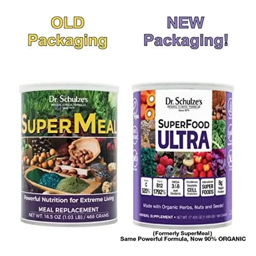 Dr. Schulze's SuperFood Ultra | Organic Super Food Powder | Vitamin B Complex and 520% - TrustMedUSA