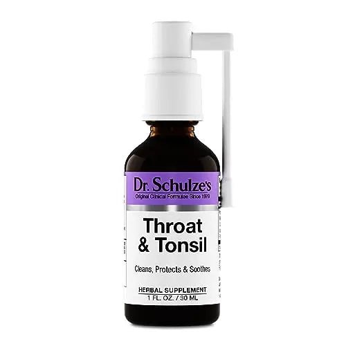 Dr. Schulze's Throat & Tonsil | Cool, Soothe & Protect | Herbal Supplement | Vegan & Koshe - TrustMedUSA