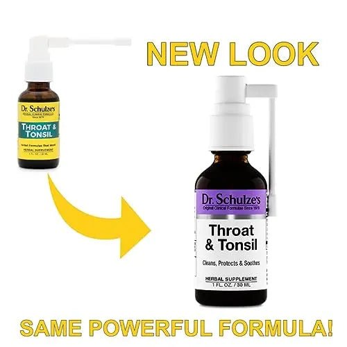 Dr. Schulze's Throat & Tonsil | Cool, Soothe & Protect | Herbal Supplement | Vegan & Koshe - TrustMedUSA