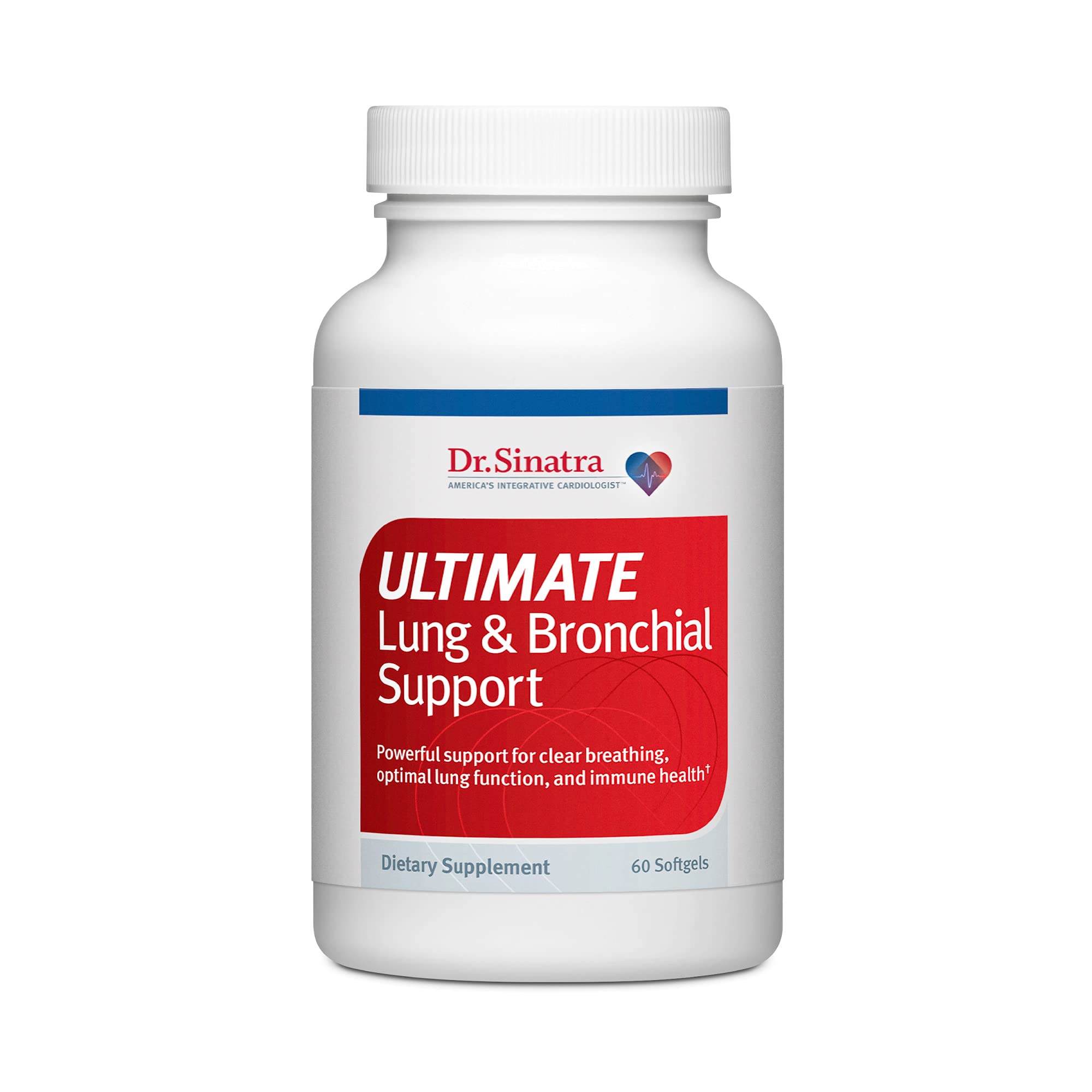 Dr. Sinatra Ultimate Lung & Bronchial Support Supplement for Lung Health, Clear Breathing, Immune and Heart Health, and Seasonal Respiratory Challenge Support (60 Capsules, 30-Day Supply) - TrustMedUSA
