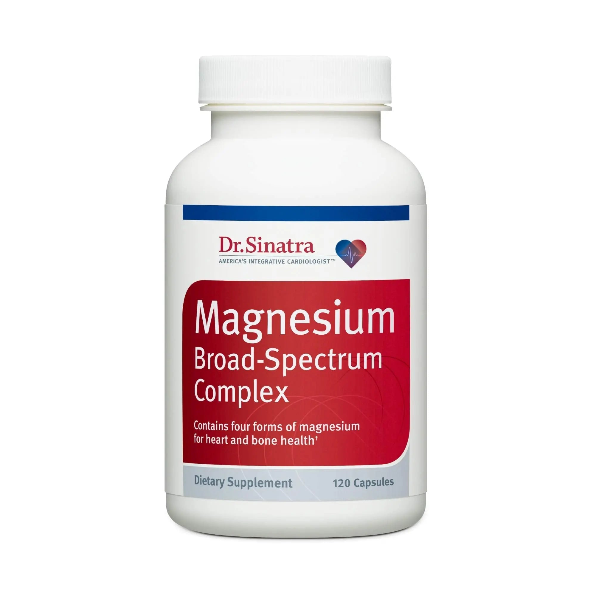 Dr. Sinatra's Magnesium-Broad-Spectrum Complex with Magnesium Glycinate and Citrate for Healthy Blood Pressure Levels and Blood Flow (400 mg) - TrustMedUSA