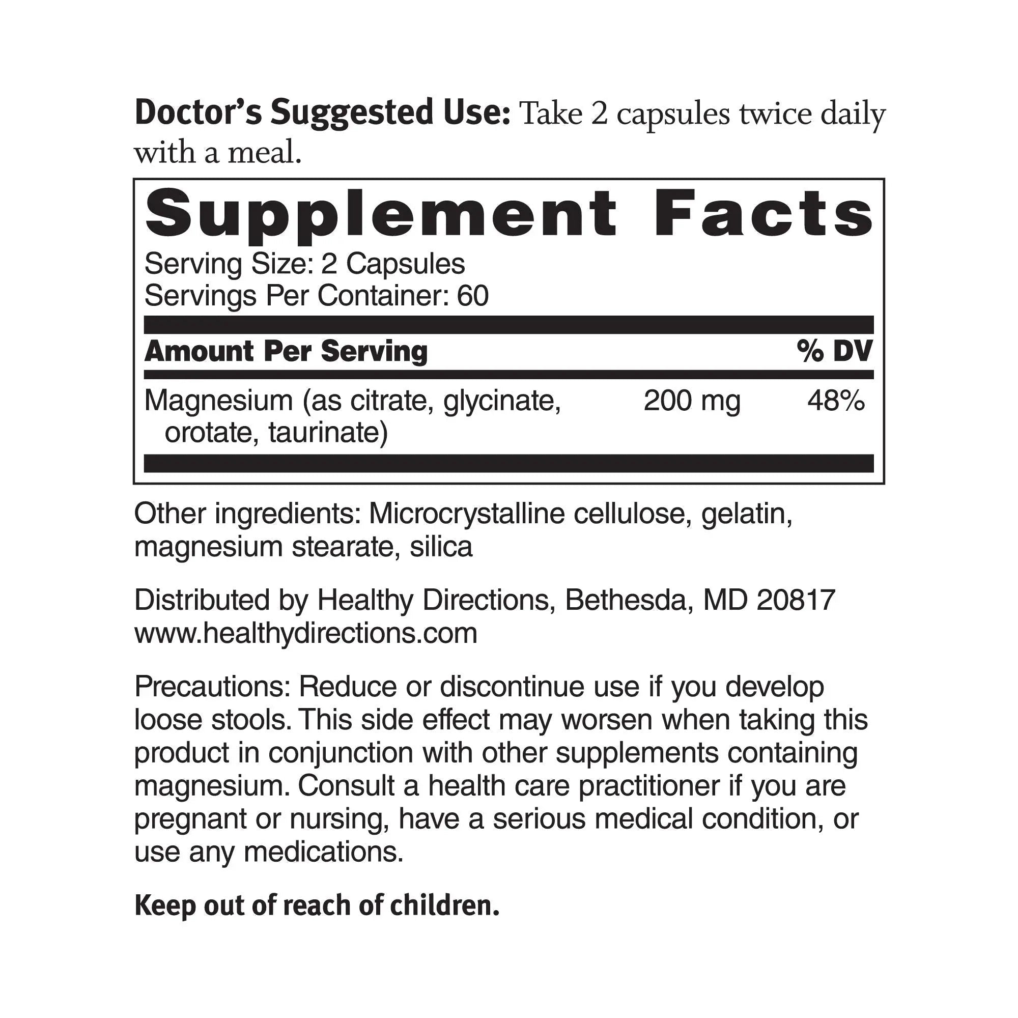 Dr. Sinatra's Magnesium-Broad-Spectrum Complex with Magnesium Glycinate and Citrate for Healthy Blood Pressure Levels and Blood Flow (400 mg) - TrustMedUSA