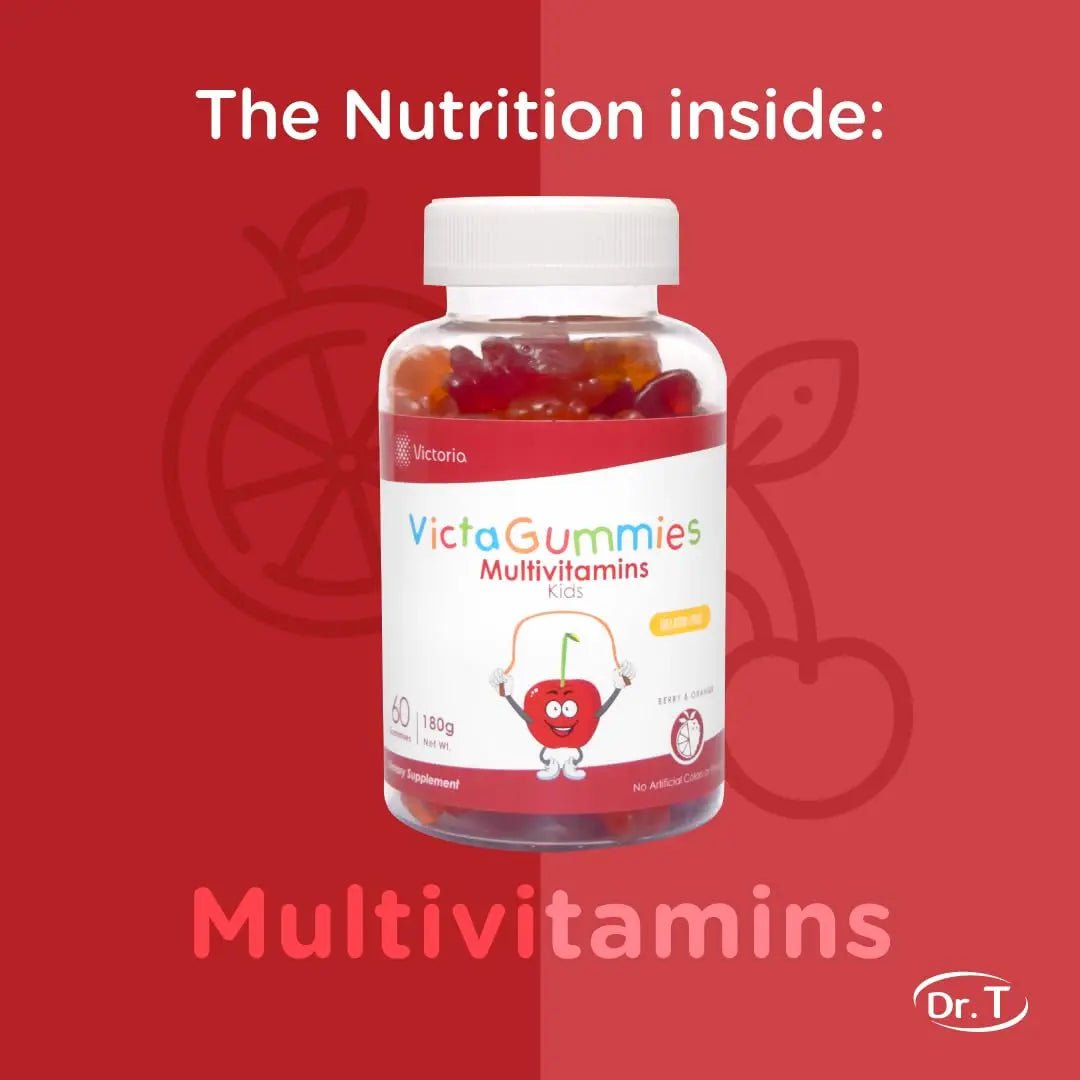 Dr. T Kids Multivitamin Gummies – Daily Vitamins for Kids Ages 2+, with A, C, D, E, B & Folic Acid – Supports Bone Strength, Immunity & Overall Health - TrustMedUSA