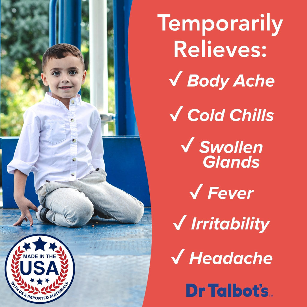 Dr. Talbot's Infant Pain and Fever Relief Liquid Medicine - 4 fl oz - 6+ Months - Grape Juice Flavor - No Alcohol, Dyes, or Parabens - Baby Essentials - TrustMedUSA
