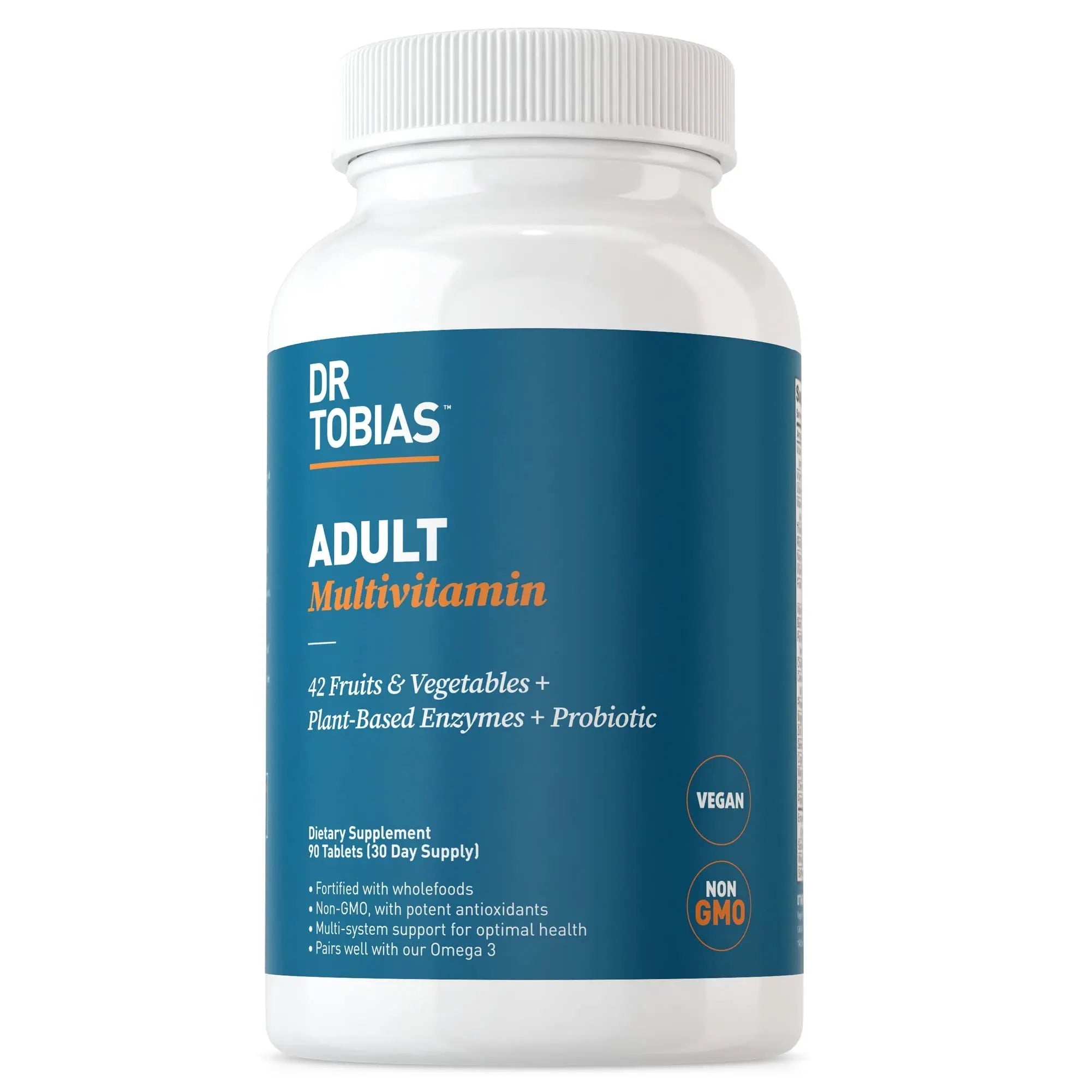 Dr. Tobias Adult Multivitamin for Women & Men, Energy & Immune Support from 42 Fruits - TrustMedUSA