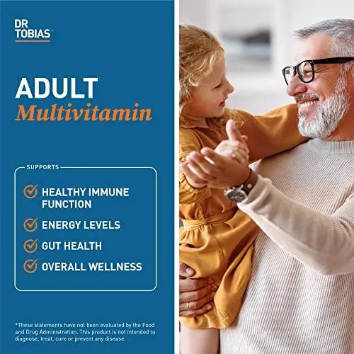Dr. Tobias Adult Multivitamin for Women & Men, Energy & Immune Support from 42 Fruits - TrustMedUSA