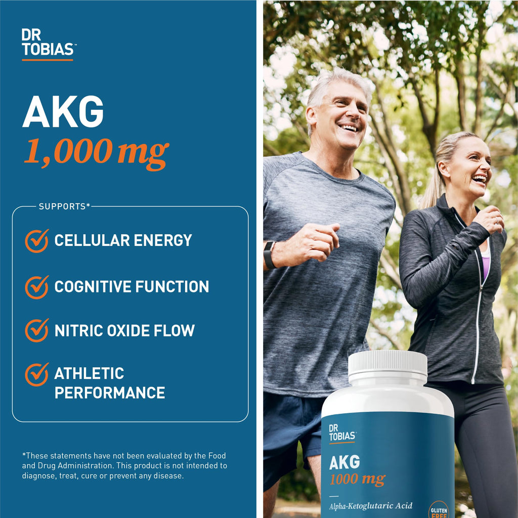 Dr. Tobias AKG Supplement & Joint Support Supplement - Supports Energy, Muscles, Cartilage & Joint Health, Non-GMO - TrustMedUSA