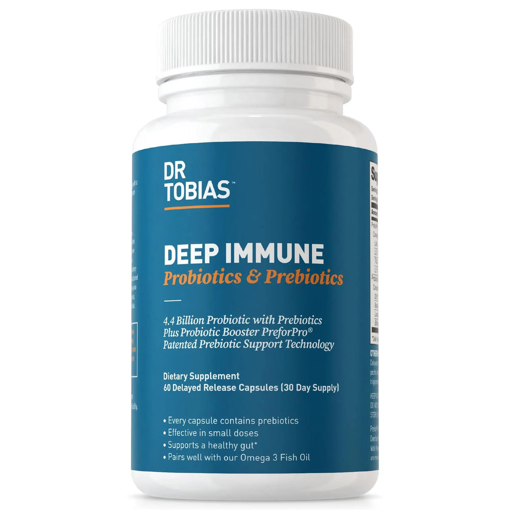 Dr. Tobias Deep Immune Probiotics & Prebiotics, 4.4 Billion CFU Probiotics for Women - TrustMedUSA
