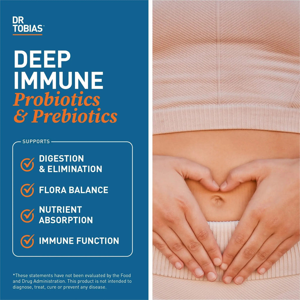 Dr. Tobias Deep Immune Probiotics & Prebiotics, 4.4 Billion CFU Probiotics for Women - TrustMedUSA