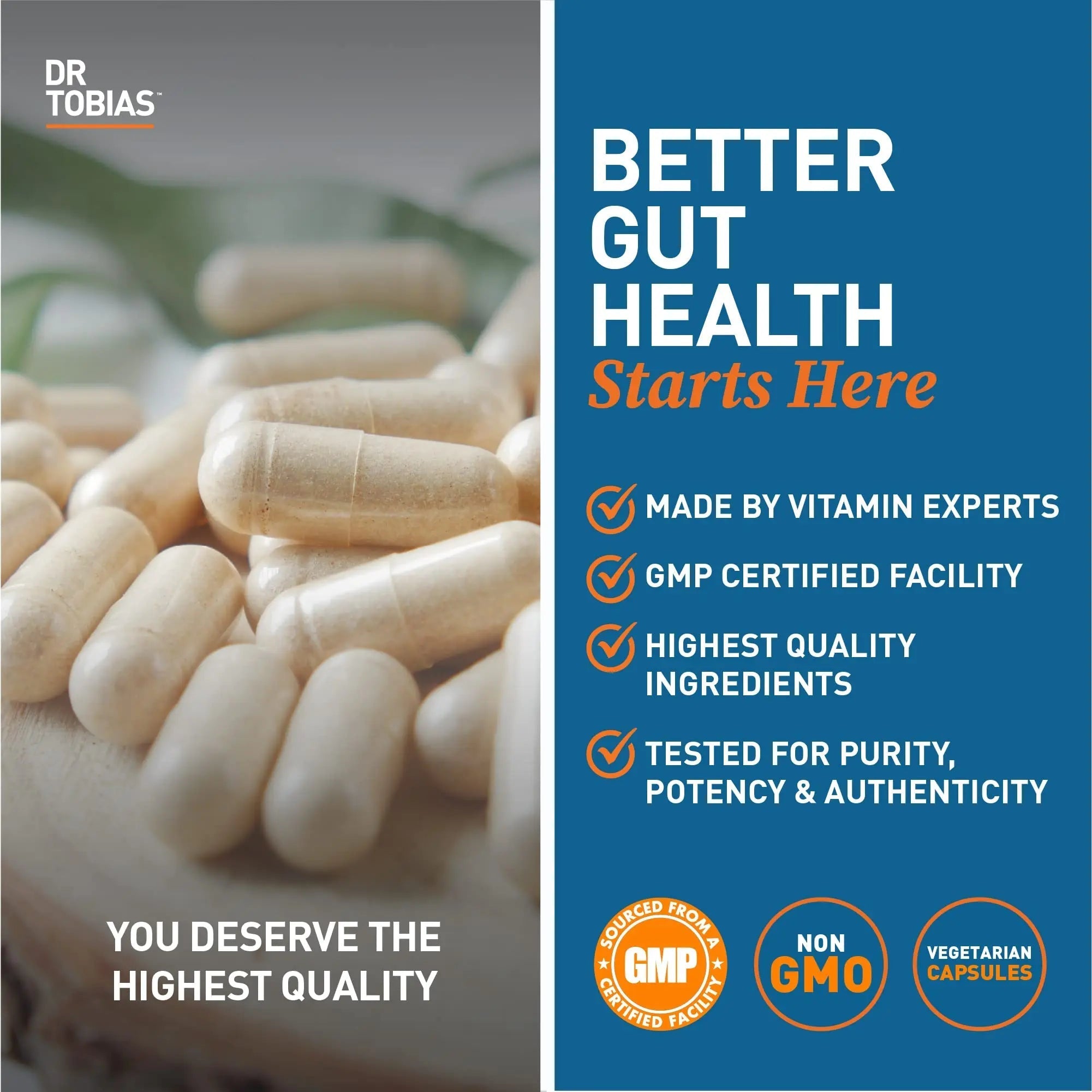 Dr. Tobias Deep Immune Probiotics & Prebiotics, 4.4 Billion CFU Probiotics for Women - TrustMedUSA