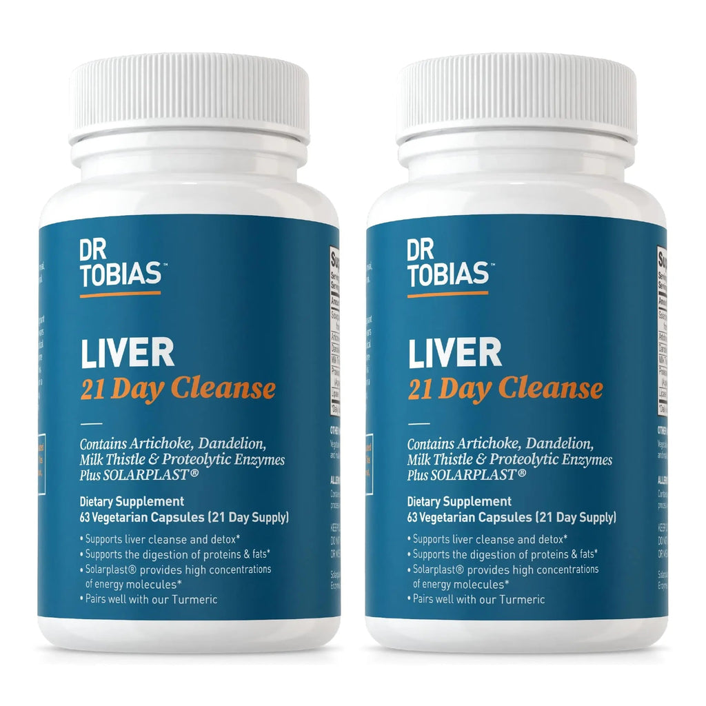 Dr. Tobias Liver 21 Day Cleanse, Herbal Liver Detox Cleanse with Solarplast, Artichoke Extra - TrustMedUSA