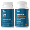 Dr. Tobias Lung Health and Oregano & Caprylic Acid Blend, Supports Lung Cleanse & Detox, Intestinal Health, Immune Support with Prebiotics & Herbs for Women & Men - TrustMedUSA