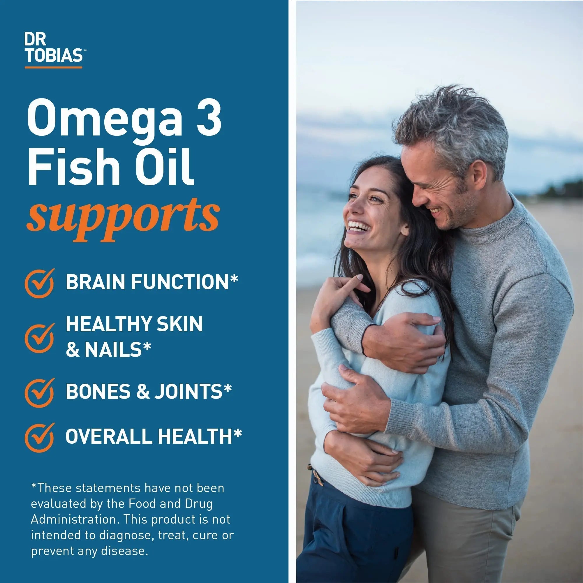 Dr. Tobias Omega 3 Fish Oil, 800 mg EPA 600 DHA Supplement for Heart, Brain & Immune - TrustMedUSA