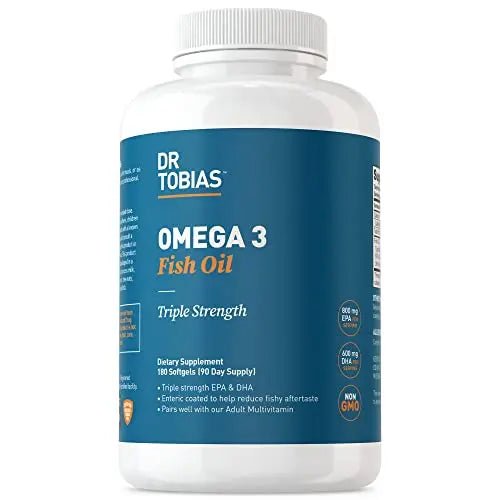 Dr. Tobias Omega-3 Fish Oil, Triple Strength, Supports Brain & Heart Health, 2000 mg - TrustMedUSA