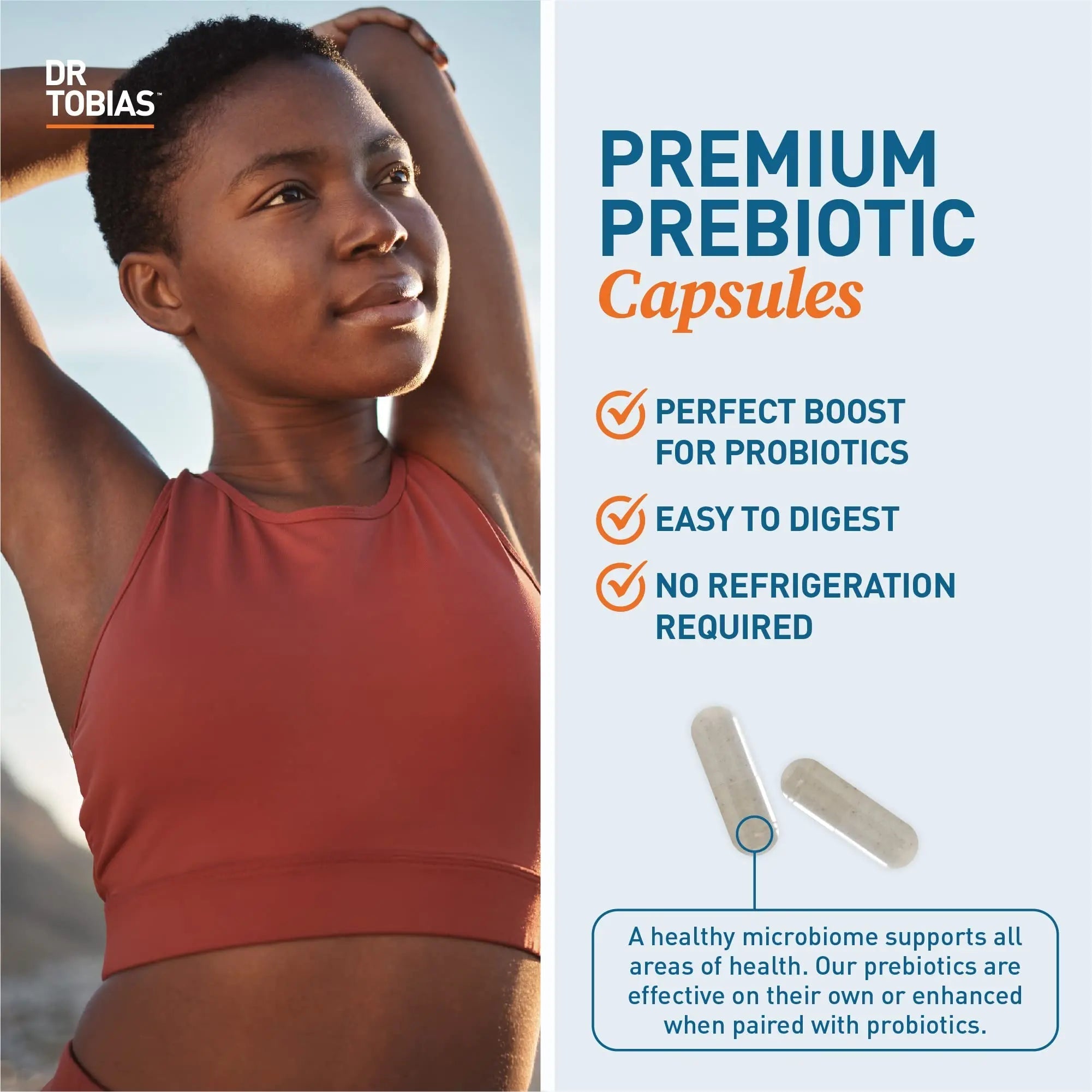 Dr. Tobias Prebiotics, Supports Digestion & Gut Health, Feed Good Probiotic Bacteria - TrustMedUSA