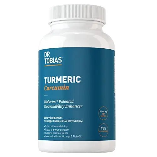Dr. Tobias Turmeric Curcumin Supplement with BioPerine & Black Pepper, Extra Strength - TrustMedUSA