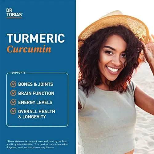 Dr. Tobias Turmeric Curcumin Supplement with BioPerine & Black Pepper, Extra Strength - TrustMedUSA