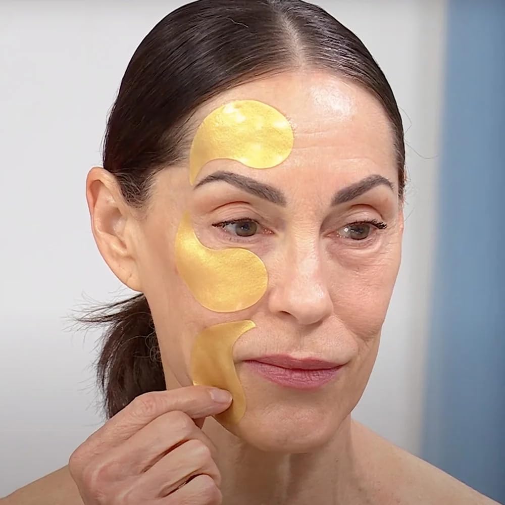 Dr. Tree 24kt Gold Collagen Hydrogel Eye Patches, with Niacinamide and Hyaluronic Acid – Hydrating Under Eye Patches For Dark Circles, Fine Lines & Puffiness - 117g / 4.12 oz (90 Pads) - Maple Wellness Supplements