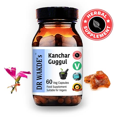 DR WAKDE's Kanchnar Guggul (60 Veg Caps, Ayurvedic Supplement, Vegan, Herbal, Natural, Made in the UK) - TrustMedUSA