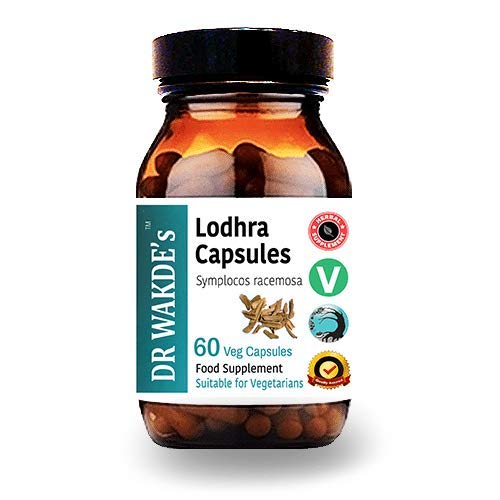 DR WAKDE's Organic Lodhra Capsules (Symplocos racemosa) I 100% Natural Herbal Supplement I 60 Veggie Capsules - TrustMedUSA