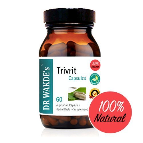 DR WAKDE'S Trivrit Capsules (Nishottar, 60 Veg Caps, Plant-Based Supplement, Ayurvedic Herb, All Natural, Vegan) - TrustMedUSA