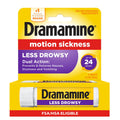 Dramamine Motion Sickness Less Drowsy, Travel Vial, Multicolor, 8 Count - Maple Wellness Supplements