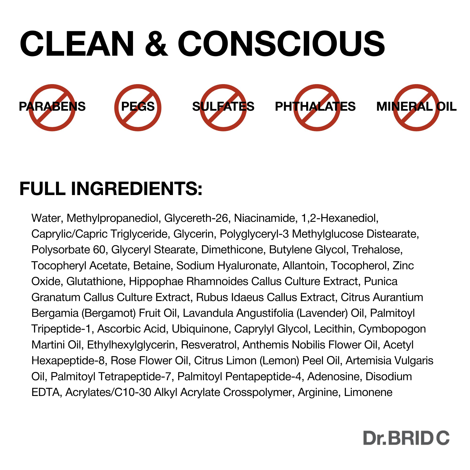 Dr.BRID C Dual Effect Face Mask - Firming & Hydrating Peptide Sheet Mask with Plant Stem Cells, 15-Minute Deep Moisture & Elasticity Boost for Dehydrated Skin, 5 Sheets X 0.95 fl.oz. - Maple Wellness Supplements