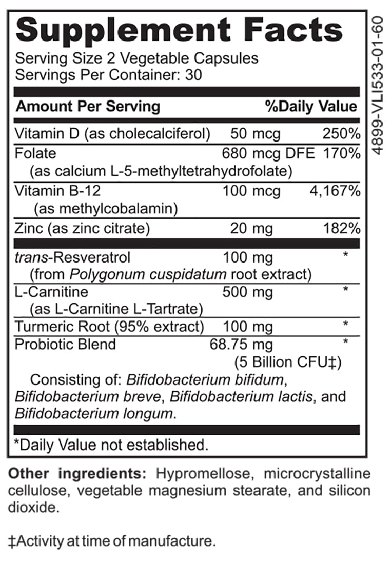 DrFormulas Mood Boost Probiotics for Stress and Calm, Methylfolate for Kids, Women, Men | Nexabiotic Supplement with Bifidobacterium and B-12, 60 Count - TrustMedUSA