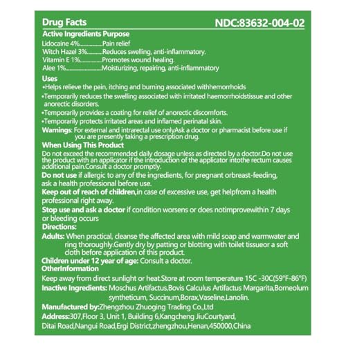 Dr.Goddyik Maximum Strength Hemorrhoid & Fissure Relief Cream Ointment with Aloe & Vitamin E - Fast Acting, Long Lasting Soothe for Itching, Burning & Fissures - TrustMedUSA