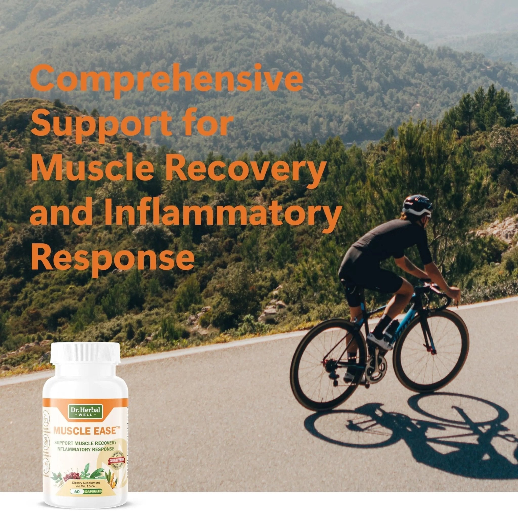 DR.HERBAL WELL Muscle Ease - Joint, Muscle & Nerve Support Fast Acting Relax Comfort Recovery Natural Herbal Supplement - (60 Capsules) MAX-Strength - TrustMedUSA