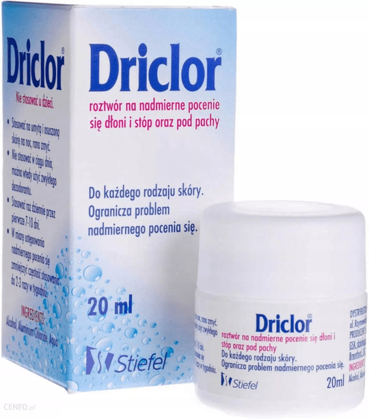 Driclor Antiperspirant heavy perspiration Solution Roll on Applicator 20ml 0.67 - TrustMedUSA