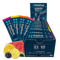 DripDrop Hydration - Electrolyte Powder Packets - Watermelon, Berry, Orange, Lemon - TrustMedUSA