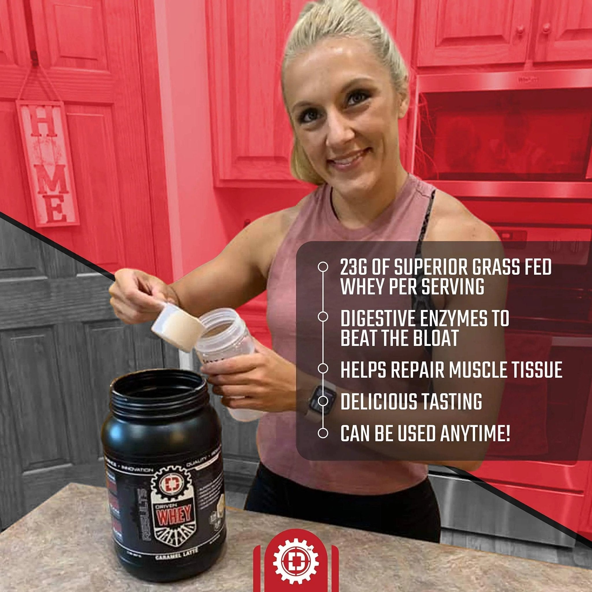 Driven WHEY- Grass Fed Whey Protein Powder: Delicious, Clean Protein Shake - TrustMedUSA