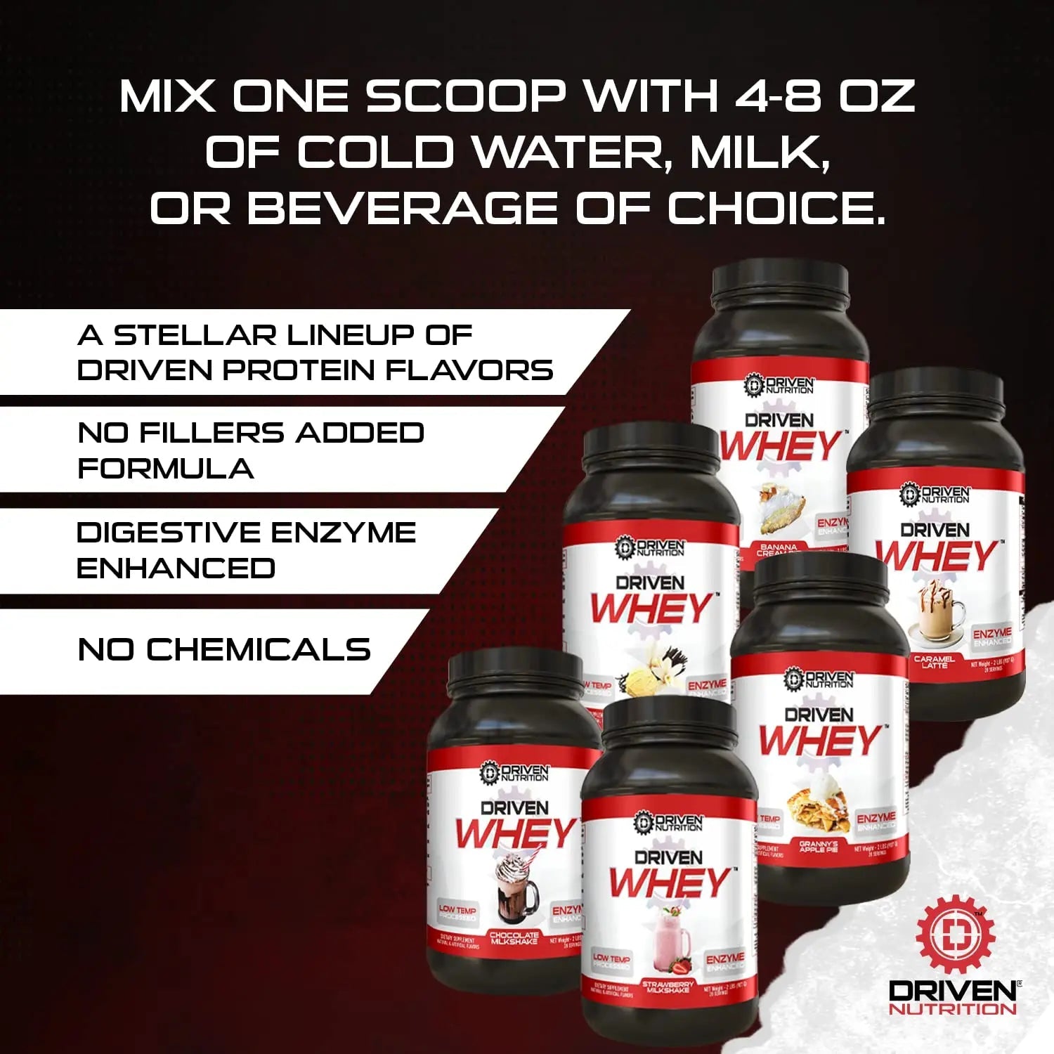 Driven WHEY- Grass Fed Whey Protein Powder: Delicious, Clean Protein Shake - TrustMedUSA