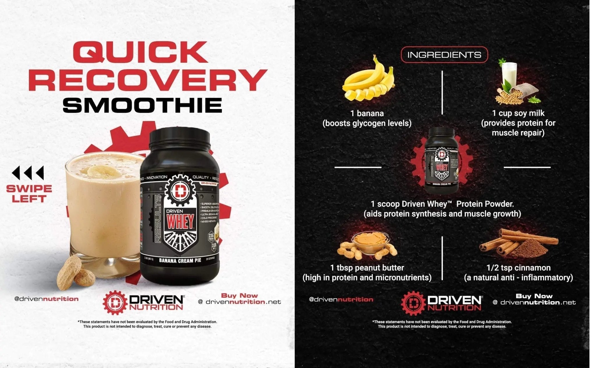 Driven WHEY- Grass Fed Whey Protein Powder: Delicious, Clean Protein Shake - TrustMedUSA