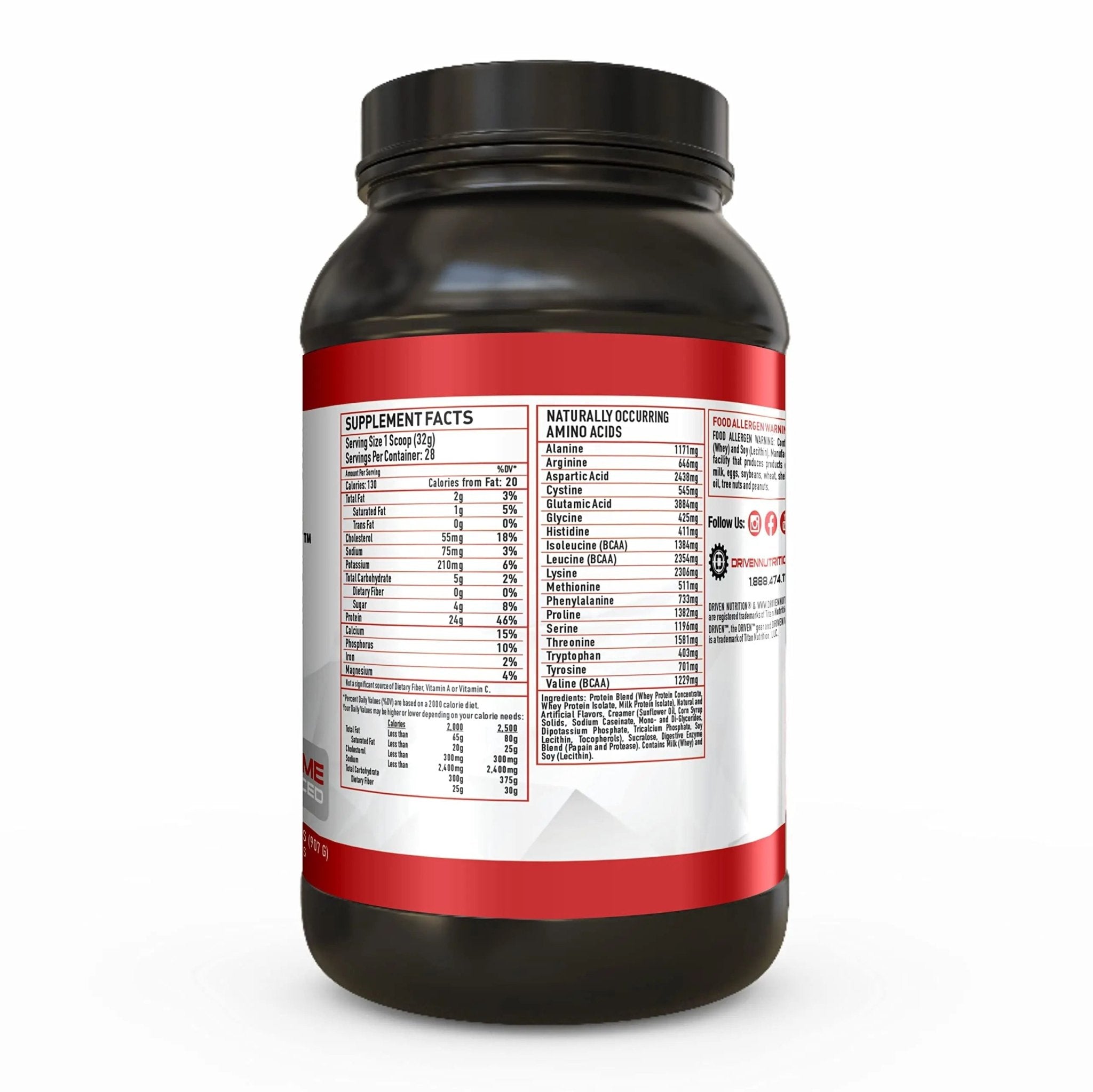 Driven WHEY- Grass Fed Whey Protein Powder: Delicious, Clean Protein Shake - TrustMedUSA