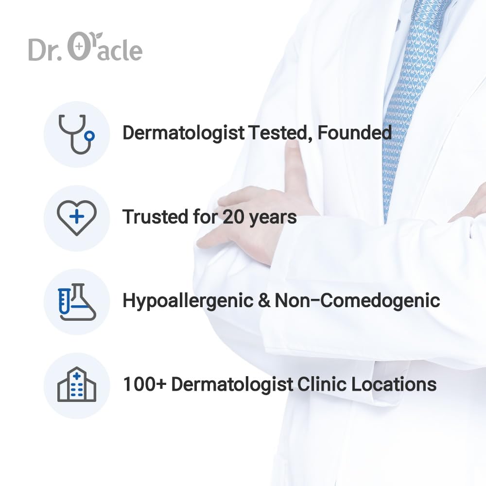 DR.ORACLE Niacinamide Recipe White Mask, Moisturizing, Special K-Beauty Face Care, 250ml (8.4 fl. oz.), 1 box - 10 sheets - Maple Wellness Supplements