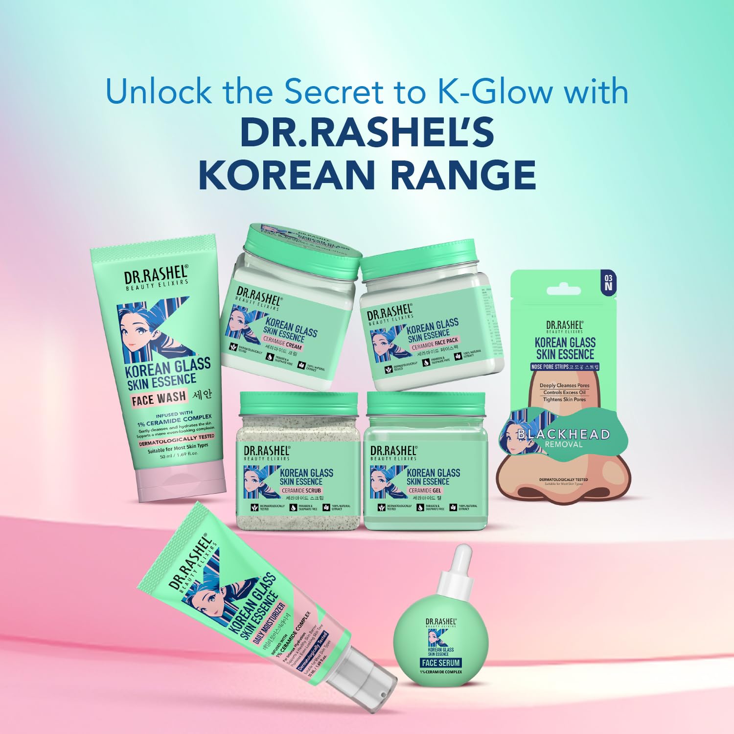 DR.RASHEL Korean Face & Body Scrub 12.84 Fl Oz With Rice Water & Ceramide For Glass skin Exfoliating Face Wash with Natural Extracts for Tan Removal, Blackhead Remover & Oil Control Cleanser - 380ml - Maple Wellness Supplements