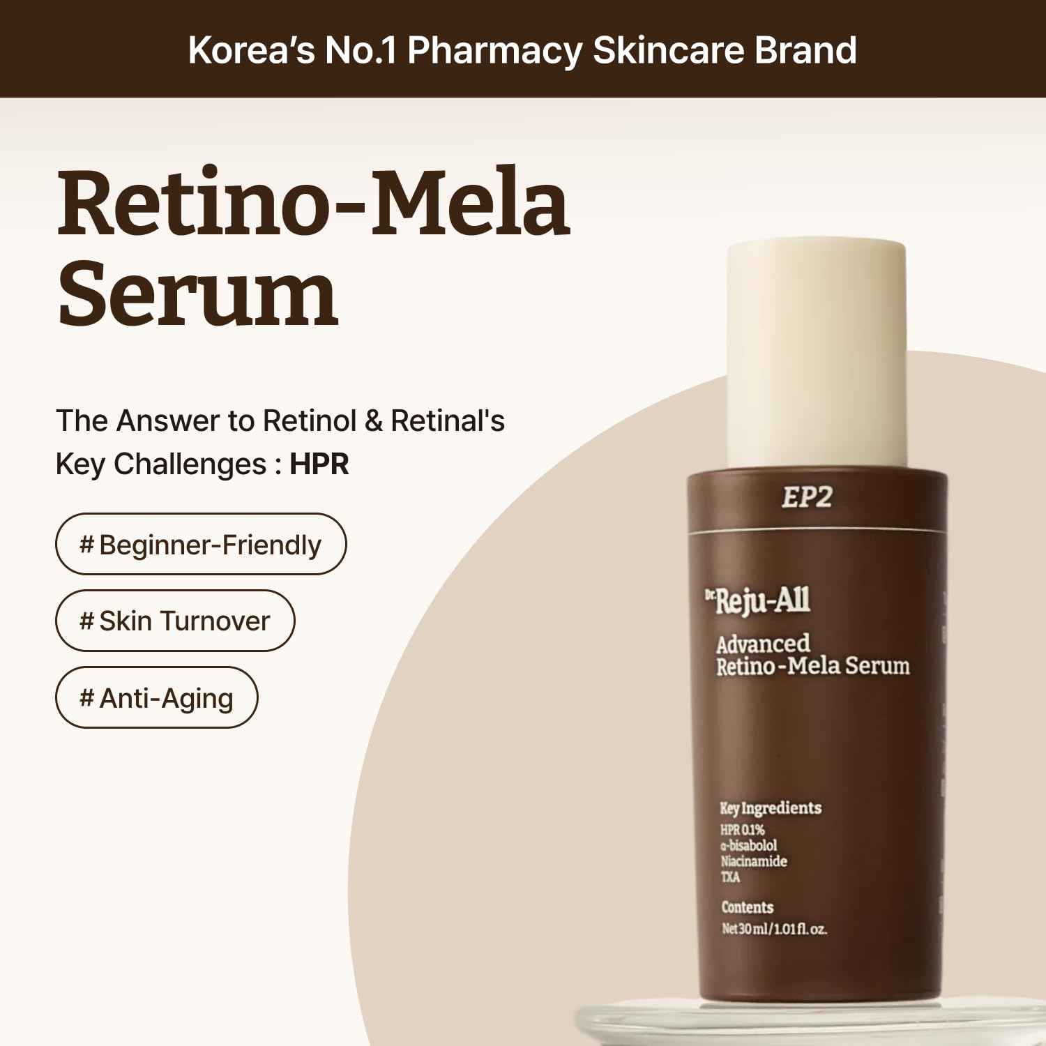 Dr.Reju-All Repair & Tone Duo: Advanced PDRN Rejuvenating Cream + Advanced Retino-Mela Serum - Face Moisturizer & Retinol Serum for Firming & Smooth Skin, Korean Pharmacy Anti-Aging Skin Care - Maple Wellness Supplements