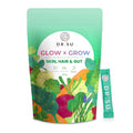 Dr.Su 6-in-1 Supplement Powder | Clear Skin, Strong Hair & Healthy Gut | with Vitamins, Minerals, Antioxidants, Probiotics, Fiber & Adaptogens | Lemon Mint | Sugar-Free | 30 Sachets | Unisex - TrustMedUSA