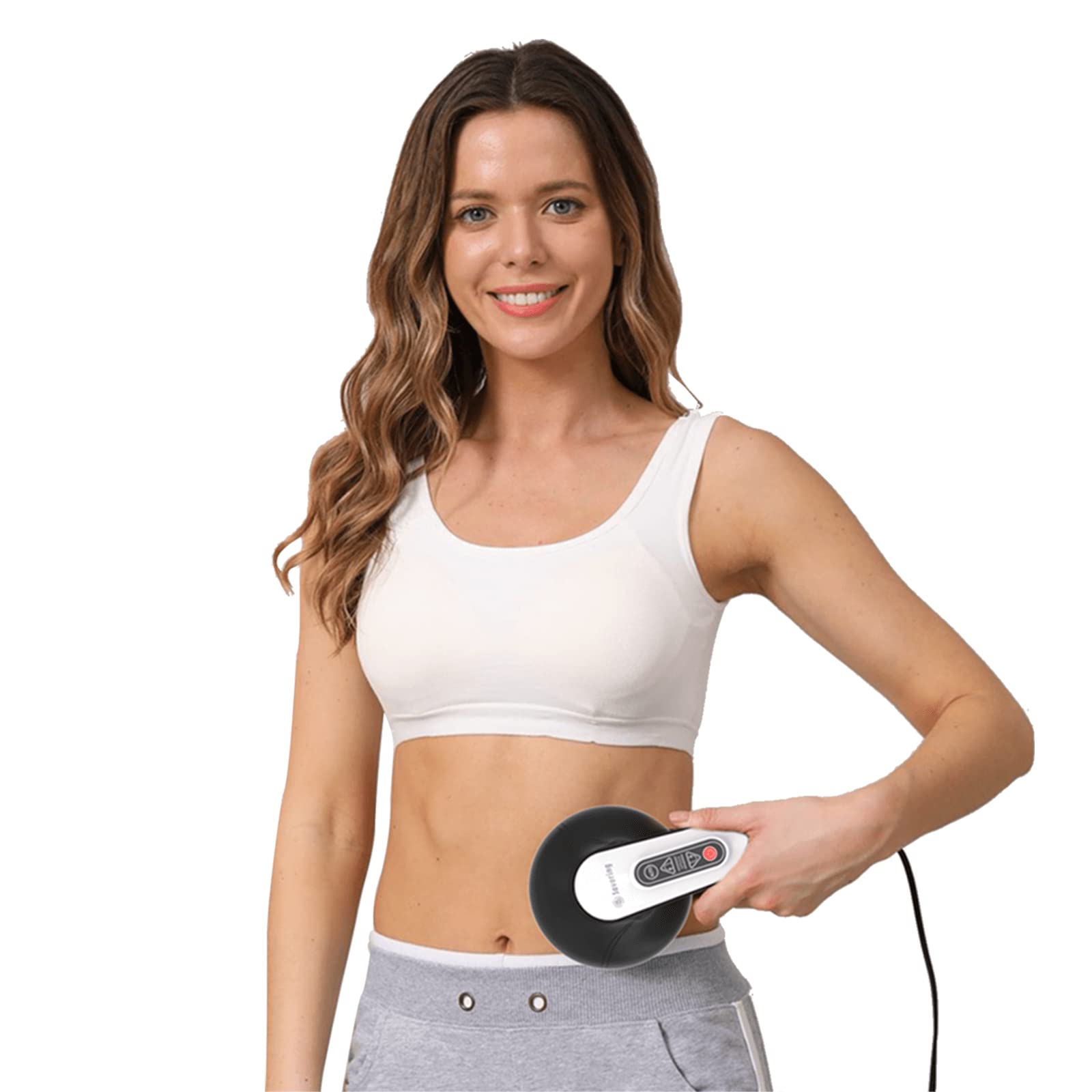 DS SAVORING Cellulite Massager with 8 Interchangeable Heads, Body Sculpting Machine for Lymphatic Drainage and Vibrating Fat Cellulite Remover, Portable and Easy to Use for Men and Women at Home - Maple Wellness Supplements