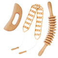 Dukucr 3Pcs Wood Therapy Massage Tools Lymphatic Drainage Massager Wooden Massager Body Sculpting Tools for Maderoterapia,Anti-Cellulite,Pain Relief(3-in-1 Massager) - Maple Wellness Supplements