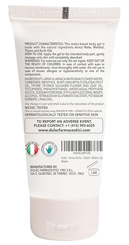Dulac Arnica Body Massage Gel – Water-Based Cosmetic Massage Gel with Arnica Montana, Fast-Absorbing Lightweight Texture, Non-Greasy Feel, Dermatologically Tested, 1.7 Fl Oz - TrustMedUSA