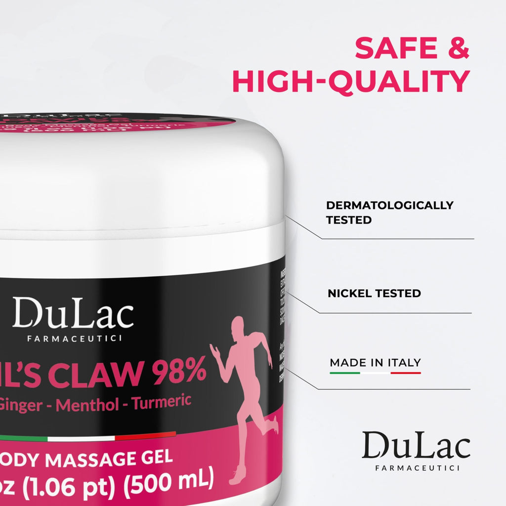 Dulac - Devil's Claw 98% Cream Maximum Strength 16.9 Fl Oz, Natural Joint and Muscle Comfort Cream, Enriched with Menthol for Cool Effect - TrustMedUSA