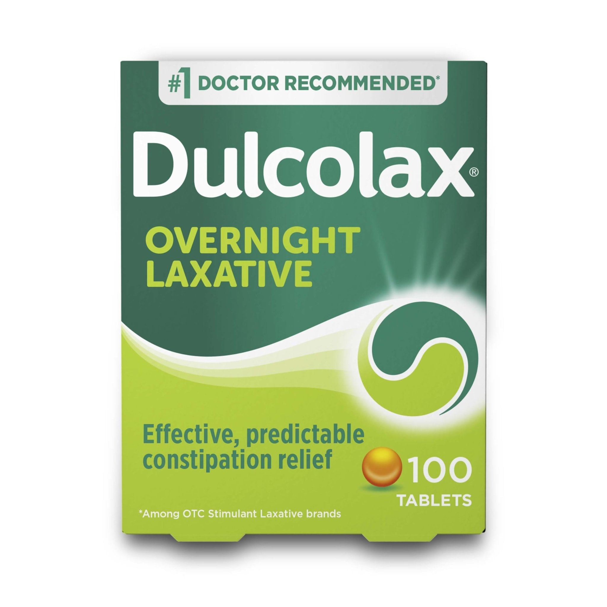 Dulcolax Stimulant Laxative Tablets, Predictable & Effective Constipation Relief, Relieves Straining & Bloating, Bisacodyl 5 mg, 100 Count - Maple Wellness Supplements