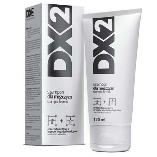 DX2, shampoo for men, against dandruff and hair loss, 150ml - TrustMedUSA